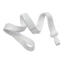Brady 5/8-inch Flat Breakaway Lanyard - White / Plastic Hook
