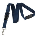 Brady 5/8-inch Detachable Breakaway Lanyard - Navy Blue