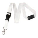 Brady 5/8-inch Detachable Breakaway Lanyard - White