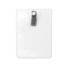 Brady Premium Clip-On Vinyl Badge Holder - Credit Card/Vertical (2.5x3.5 in)
