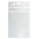 Brady Vertical Vinyl Badge Holder with Clear Resealable Closure - Vertical