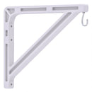White 11-inch wall bracket for retractable photo backdrop, set of two