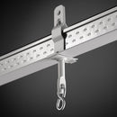 White T-bar clips for manual retractable photo backdrops