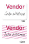 Tempbadge Onestep Self-Expiring Timebadge Adhesive "Vendor" Visitor 02007 - All Things Identification