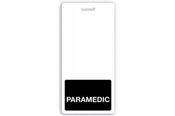 PARAMEDIC Vertical Black Badge Buddy - 25 - All Things Identification