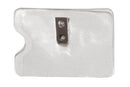 Orange Peel Texture Vinyl Horizontal Side-Load Badge Holder with 2-Hole Clip, 3.5" x 2.3" - All Things Identification