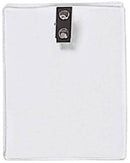 Clear Vinyl Vertical Badge Holder with 2-Hole Clip, 3.13" x 3.75" - All Things Identification