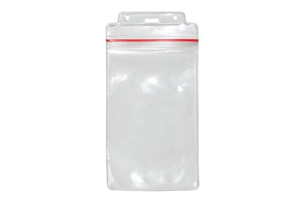 Vertical Vinyl Clear Badge Holder with Resealable Top 3.75" x 6.5" 1815-1112 - All Things Identification