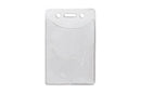 Clear Vinyl Vertical Anti-Print Transfer Badge Holder, 2.5" x 3.25" - All Things Identification