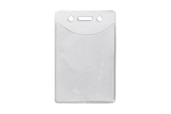 Clear Vinyl Vertical Anti-Print Transfer Badge Holder, 2.5" x 3.25" - All Things Identification