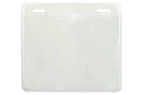 Clear Vinyl Horizontal Badge Holder with 2 Slot Holes, 4" x 3" - All Things Identification