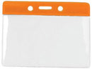 Horizontal  Color Bar Vinyl Badge Holder - 100 Badge Holders 1820-1010 - All Things Identification