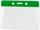 Horizontal  Color Bar Vinyl Badge Holder - 100 Badge Holders 1820-1014 - All Things Identification