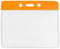 Horizontal  Color Bar Vinyl Badge Holder - 100 Badge Holders 1820-1110 - All Things Identification