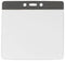Black Horizontal 4 1-4" x 4 3-8" Color Bar Vinyl Badge Holder - 100 Badge Holders 1820-1201 - All Things Identification