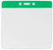 Horizontal 4 1-4" x 4 3-8" Color Bar Vinyl Badge Holder - 100 Badge Holders 1820-1214 - All Things Identification