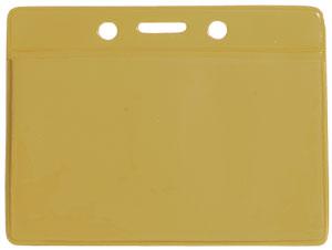 Horizontal  Color-Back Vinyl Badge Holder  - 100 Badge Holders 1820-2007 - All Things Identification