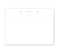 White Horizontal Color-Back Vinyl Badge Holder  - 100 Badge Holders 1820-2008 - All Things Identification