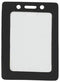 Black Vertical Color-Frame Vinyl Badge Holder  - 100 Badge Holders 1820-3001 - All Things Identification
