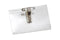 Clear Rigid Vinyl Horizontal Name Tag Holder with Pin-Clip Combo 4" x 2.5" 1825-2555 - All Things Identification