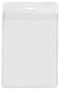 Clear Vinyl Vertical Holder with Front and Back Pockets, 3" x 4.25" - All Things Identification