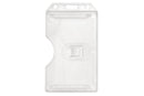 50 - Clear Rigid Hard Plastic Vertical 2-Sided Multi-Card Holder 2.38" x 4.1" 1840-3080 - All Things Identification