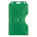 Green Rigid Hard Plastic Vertical 2-Sided Multi-Card Holder 2.38" x 4.1" 1840-3084 - All Things Identification