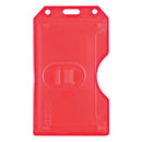 Red Rigid Hard Plastic Vertical 2-Sided Multi-Card Holder 2.38" x 4.1" 1840-3086 - All Things Identification