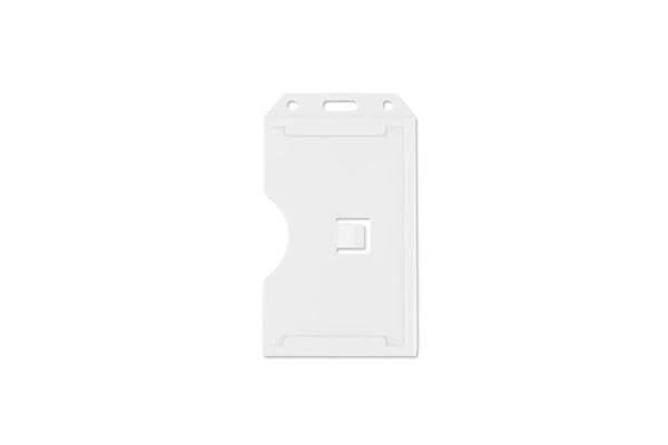 White Rigid Hard Plastic Vertical 2-Sided Multi-Card Holder 2.38" x 4.1" 1840-3088 - All Things Identification