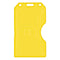 Yellow Rigid Hard Plastic Vertical 2-Sided Multi-Card Holder 2.38" x 4.1" 1840-3089 - All Things Identification