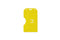 Yellow Rigid Hard Plastic Vertical 2-Sided Multi-Card Holder 2.38" x 4.1" 1840-3089 - All Things Identification