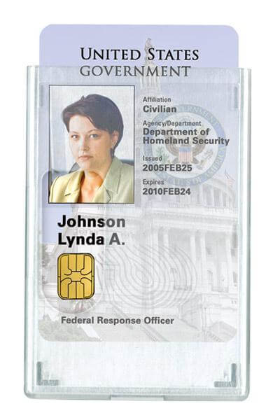 100 - Rigid 2 Id Card Holder - FIPS 201 Shielded PIV CAC 1840-5081 - All Things Identification