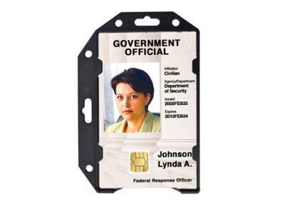 Black CardProtectors™ Rigid Shielded 1-Card Holder 3.38 x 2.13" 1840-5091 - All Things Identification
