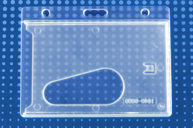 Economy Frosted Horizontal Side-Load Card Dispenser 1840-6000 - All Things Identification