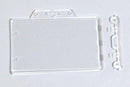 Clear Plastic Horizontal Permanent Locking Card Holder 3.38" x 2.18" 1840-6040 - All Things Identification