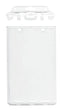 Clear Plastic Vertical Permanent Locking Card Holder 2.125" x 3.375" 1840-6045 - All Things Identification