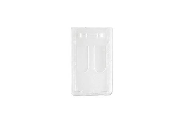 Frosted Rigid Plastic Vertical 2-Card Access Card Dispenser 2.28" x 3.6" 1840-6550 - All Things Identification