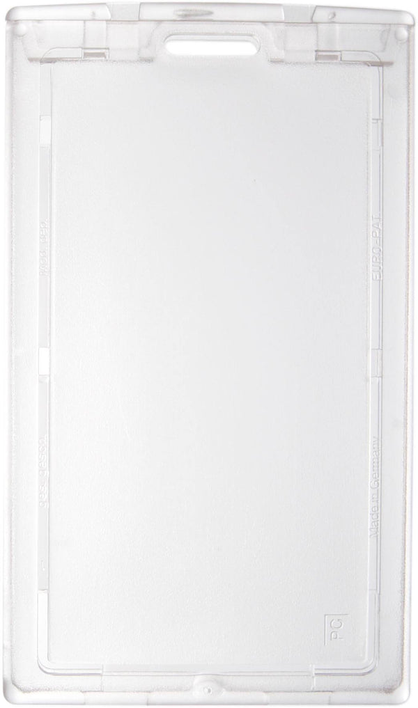 Clear Plastic Vertical Locking Card Holder 2.28" x 3.8" 1840-6630 - All Things Identification