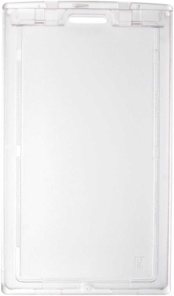 Clear Plastic Vertical Locking Card Holder 2.28" x 3.8" 1840-6630 - All Things Identification