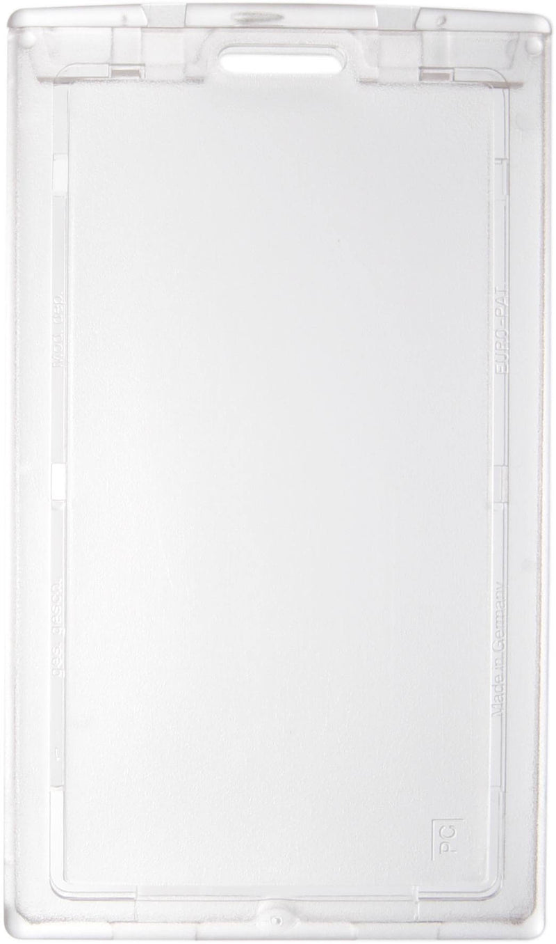 Clear Plastic Vertical Locking Card Holder 2.28" x 3.8" 1840-6630 - All Things Identification