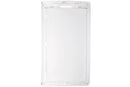 Clear Plastic Vertical Locking Card Holder 2.28" x 3.8" 1840-6630 - All Things Identification