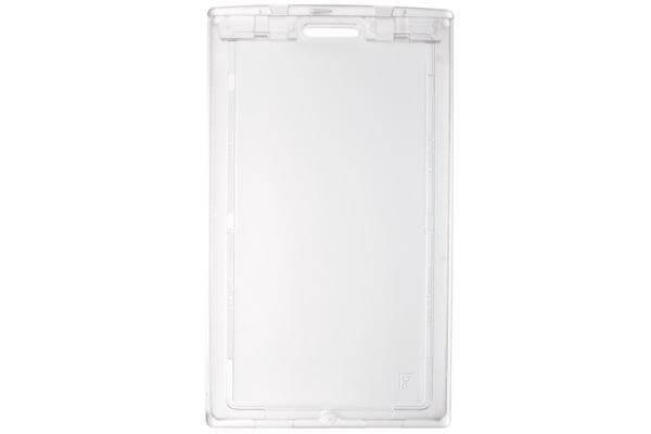 Clear Plastic Vertical Locking Card Holder 2.28" x 3.8" 1840-6630 - All Things Identification