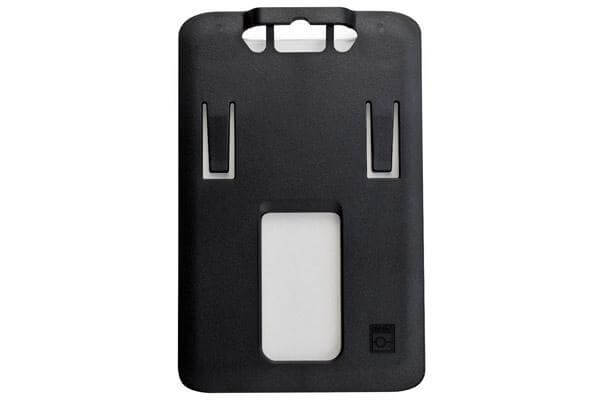 B-Holder Black Rigid Hard Plastic Vertical Holder 2.13" x 3.38" 1840-6641 - All Things Identification