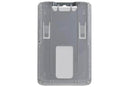 B-Holder Metallic Gray Rigid Hard Plastic Vertical Holder 2.13" x 3.38" 1840-6647 - All Things Identification