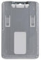 B-Holder Metallic Gray Rigid Hard Plastic Vertical Holder 2.13" x 3.38" 1840-6647 - All Things Identification