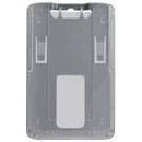 B-Holder Metallic Gray Rigid Hard Plastic Vertical Holder 2.13" x 3.38" 1840-6647 - All Things Identification
