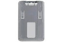 B-Holder Metallic Gray Rigid Hard Plastic Vertical Holder 2.13" x 3.38" 1840-6647 - All Things Identification