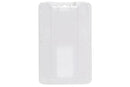 B-Holder Metallic White Rigid Hard Plastic Vertical Holder 2.13" x 3.38" 1840-6648 - All Things Identification