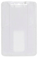 B-Holder Metallic White Rigid Hard Plastic Vertical Holder 2.13" x 3.38" 1840-6648 - All Things Identification