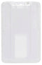 B-Holder Metallic White Rigid Hard Plastic Vertical Holder 2.13" x 3.38" 1840-6648 - All Things Identification